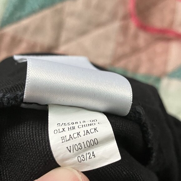 Old Navy Pants Womens 16 High Rise Wide‎ Leg Black Chinos Cropped - Picture 5 of 10